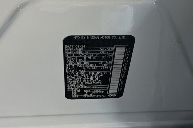 2025 INFINITI QX50 LUXE AWD