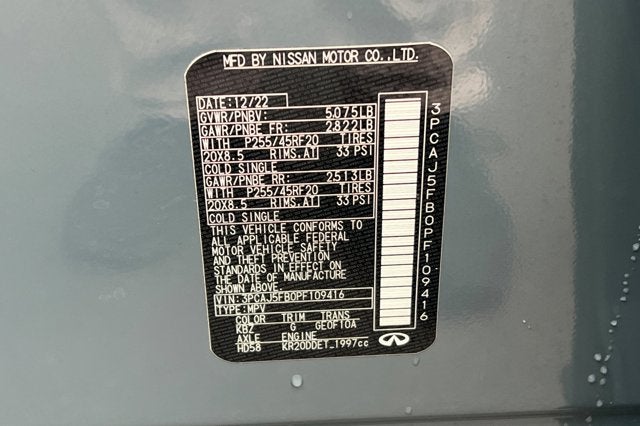 2023 INFINITI QX50 SPORT