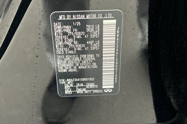 2025 INFINITI QX80 PURE