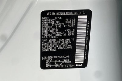 2026 INFINITI QX80 Autograph 4WD