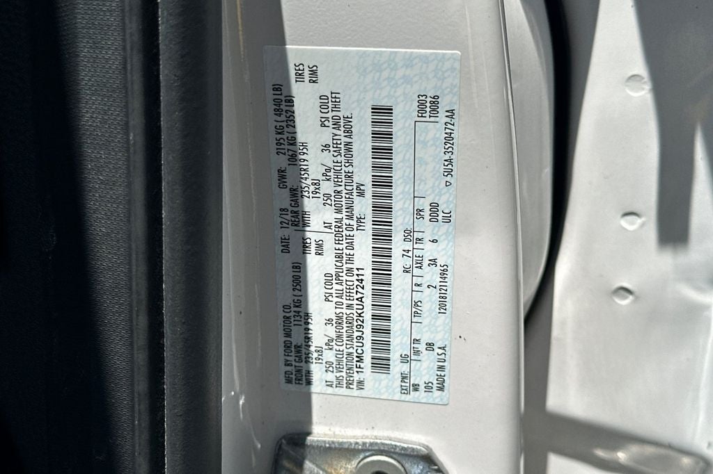 2019 Ford Escape Titanium