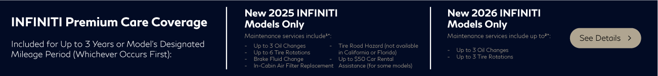 NEW 2025 INFINITI MODELS ONLY